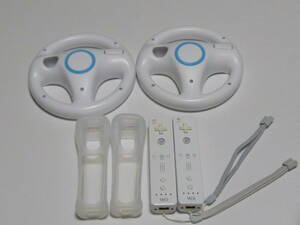 HD02[ same day shipping free shipping operation verification settled ]Wii remote control steering wheel strap 2 piece set nintendo original Nintendo Mario Cart white white 