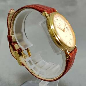 564/11 GJ60444 JUNGHANS ユンハンス EWJ-1005M メンズ 腕時計 QUARTZ ゴールドカラーの画像4