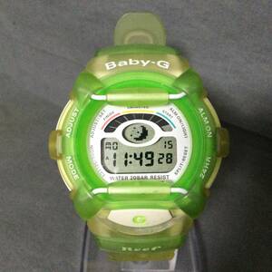 564/17　GJ60500　CASIO　Baby-G　Reef　BGR-200　Shock Resistant　デジタル　稼働　腕時計　グリーン　カシオ　ベビーG