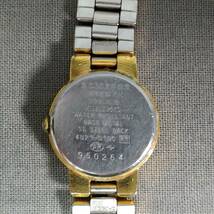 564/23　GJ60568　SEIKO　CREO　4N21-0100　クォーツ　3針　ゴールドカラー×ホワイト　レディース　稼働　腕時計　セイコー_画像2