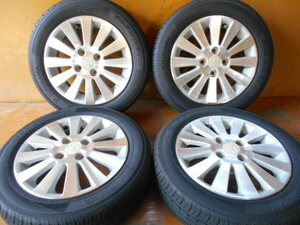 EA5253 Subaru Genuineアルミ Yokohama BluEarth-ES 155/65R14 4本set deep tread 4.5J +45 100 4穴 夏Tires Stella Pleo