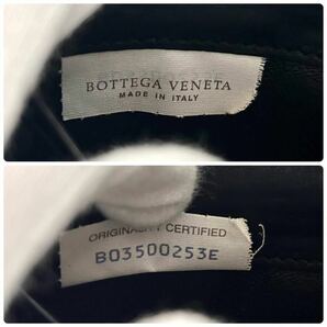 ★【極美品！希少！】 BOTTEGA VENETA ボッテガヴェネタ イントレチャート 長財布 ラウンドファスナー ブラック 定価7.8万 111の画像9