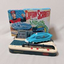 WESCO ウエスコ CAPTAIN SCARLET キャプテンスカーレット 追跡戦闘車付き トーキングアラームクロック 目覚まし時計_画像1