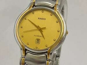 RADO ラド― FLORENCE フローレンス デイト クォーツ メンズ 腕時計 129.3644.4 ジャンク
