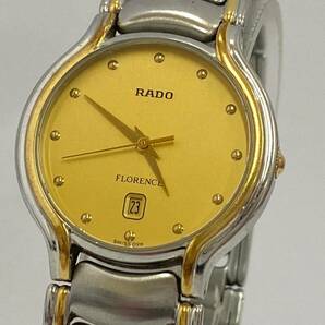RADO ラド― FLORENCE フローレンス デイト クォーツ メンズ 腕時計 129.3644.4 ジャンクの画像1