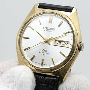 1円～ ヴィンテージ SEIKO ロードマチック 5606-7000 23JEWELS シルバー文字盤 自動巻き・手巻き機構付 メンズ腕時計 国鉄 セイコーの画像9