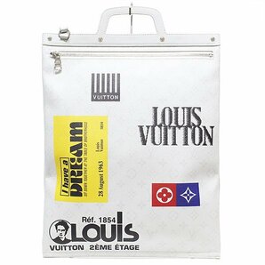 1円～ LOUIS VUITTON モノグラム フラットヴェルティカルトート ショルダーバッグ トートバッグ 2WAY M44627 グレー ルイヴィトンの画像2