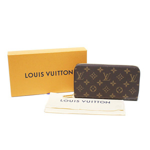 未使用 ルイヴィトン LOUIS VUITTON モノグラム ジッピー・ウォレット 長財布 M41895 フューシャ 茶系 ブラウン ラウンドファスナー 美品