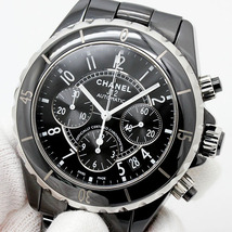 シャネル CHANEL J12 クロノグラフ SS/ブラックセラミック ブラック文字盤 メンズ腕時計 自動巻き 41mm ステンレススチール 男性 ブランド_画像9