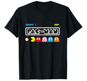 パックマン ★ 黒B Ｔシャツ M 