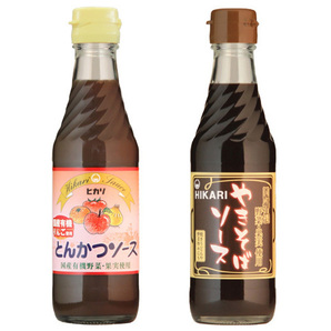 国産 有機野菜・果実使用 とんかつソース(250ml)&やきそばソース(290g)★無添加・無化学調味料・無人工甘味料★原料にこだわった万能ソース