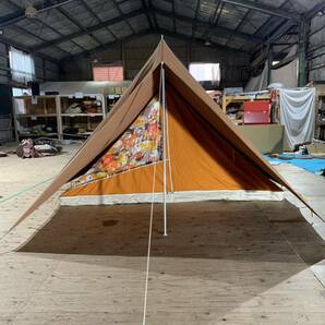 MARECHAL マルシャル フランス製 A型テント mesange シジュウカラ ヴィンテージ レトロ コットンテントの画像7