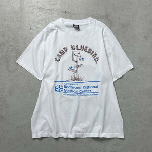 90年代 USA製 CAMP BLUEBIRD アドバタイジング プリントTシャツ メンズXL