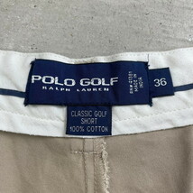 90年代 POLO GOLF Ralph Lauren ポロゴルフ ラルフローレン 2タック ワイド ショートパンツ ショーツ CLASSIC GOLF SHORT メンズW36_画像3