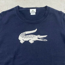 LACOSTE ラコステ コットンニットセーター メンズM-L相当 レディース_画像2