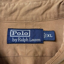 90年代 Polo by RALPH LAUREN ポロバイラルフローレン 長袖シャツ Wポケット フラップポケット メンズXL_画像5