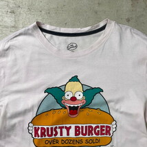 Simpsons Krusty The Clown シンプソンズ クラスティ・ザ・クラウン キャラクター プリントTシャツ メンズXL相当_画像2