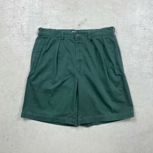 90年代 Polo by Ralph Lauren ポロバイラルフローレン 2タック ワイド チノ ショーツ ショートパンツ TYLER SHORT メンズW36