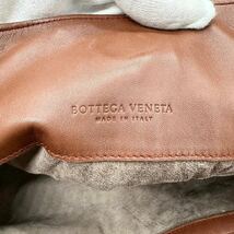 極美品●BOTTEGA VENETA ボッテガヴェネタ トートバッグ ビジネス イントレチャートメンズ ブラウン ハンド レザー 本革 編み込み 正規品_画像6