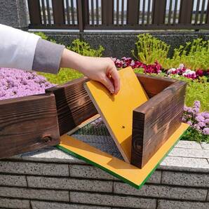 日本蜜蜂 ミツバチ 蜜蜂 分蜂群 重箱 新型 ハイブリッド 巣箱 暑さ・ダニ・スムシ対策 ベンチュリー式除熱湿器 メントール箱付の画像7