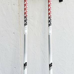 YS04EE K2 ケーツー スキーストック ホワイト サイズ115cm プリント スキー ウィンタースポーツ アウトドア 雪 冬の画像3