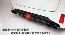 汎用 リフレクター バックフォグ ブレーキランプ LED リフレクター ストロボ機能 点滅 ブレーキランプ レッド 赤 三角 高輝度_画像4