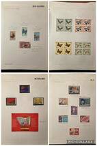 【世界の蝶⑥〜⑩】　満州切手も含まれます。　大量　未使用切手　希少 コレクション　蝶切手　郵趣サービス　満州　中国　韓国　アフリカ_画像9