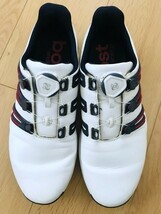 【良品】adidas★ダイヤル式ゴルフシューズ★白★25.5_画像5