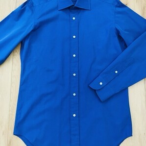 【美品】鎌倉シャツメーカー★ワイシャツ★ブルー★39‐83の画像4