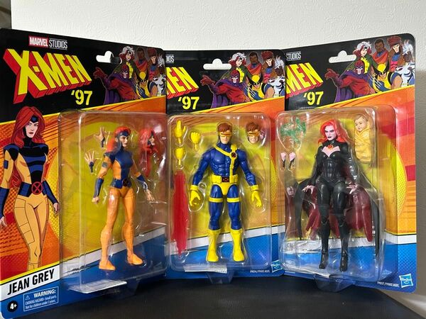 マーベルレジェンド・シリーズ X-MEN エックスメン ’97 サイクロップス、ジーン・グレイ、ゴブリン ・クイーン　フィギュア