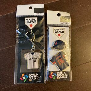 新品！WBC 日本代表大谷翔平　キーホルダー、ピンバッジセット