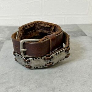  leather belt belt waist Mark Brown tea lady's G40