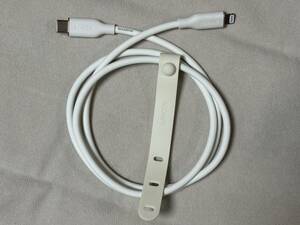 Anker PowerLine lll Flow USB-C & ライトニング ケーブル USB PD対応 0.9m Apple 純正 USB-C 電源アダプタ PD ACアダプタ付き