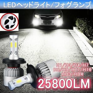 LEDヘッドライト　LEDフォグランプ　H4 HiLo H1/H3/H7/H8/H9/H11/H16JP/HB3/HB4 バルブ