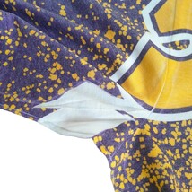 訳あり 未使用品 mitchell&ness ミッチェルアンドネス XＬ 半袖Tシャツ Tシャツ 総柄 レイカーズ Lakers NBA _画像8