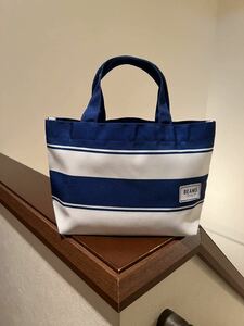 * new goods unused goods * BEAMS Beams tote bag marine stripe / bag wallet purse . present bag Golf Cart ba ground bag 