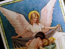 M.W.Tarrant (19)◆N12 マーガレット タラント 子供 天使 妖精 イラスト 少女 少年 アンティークポストカード 絵葉書イギリス_画像3