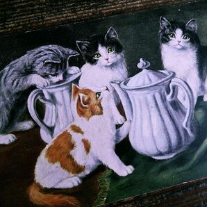 猫(20) R51◆アンティークポストカード フランス ドイツ ベルギー イタリア イギリス ネコ ねこ 子猫 外国絵葉書の画像9