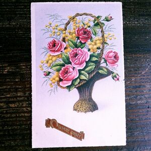 花(5)N17◆薔薇 バラ アンティークポストカード フランス ドイツ イタリア イギリス 