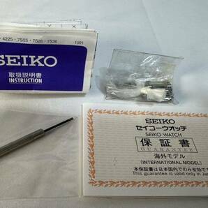 SEIKO◆自動巻腕時計/アナログ/ステンレス/WHT/SLV 稼働品 腕時計 自動巻き 7S26-03B0 箱あり 箱付き セイコーウォッチの画像2