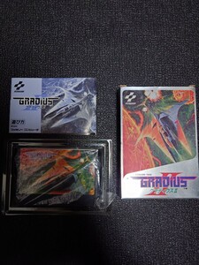 1円スタート　未使用品　グラディウス2　FC ファミコン　コナミ 説明書付　箱説付 KONAMI　GRADIUS 2