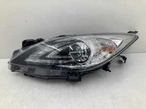 美品 取付OK 点灯OK BLEFW 前期 アクセラ 純正 左 HID ヘッドライト KOITO 100-41396 AFS無し 打刻 R BL5FW (D1513)