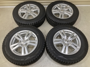 バリ溝 '22年製 16インチ 6.5J +40 PCD114.3 5H DUNLOP WM02 215/65R16 4本 アルファード エクストレイル 等 D1600