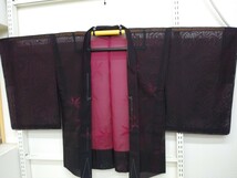 YA5249 和装　レトロ　可愛い　紗　夏羽織　絹　身丈約75.5㎝/裄約62.5㎝　リメイク素材_画像1
