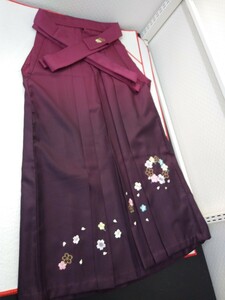 YA5237　和装　レトロ　刺繍　袴　はかま　行灯袴　紐約下95㎝　ポリエステル　卒業式　謝恩会　パーティー　コスプレ　お稽古　