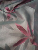 YA5249 和装　レトロ　可愛い　紗　夏羽織　絹　身丈約75.5㎝/裄約62.5㎝　リメイク素材_画像5
