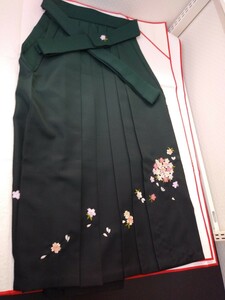 YA5236　和装　レトロ　刺繍　袴　はかま　行灯袴　紐下91㎝　ポリエステル　卒業式　謝恩会　パーティー　コスプレ　お稽古　