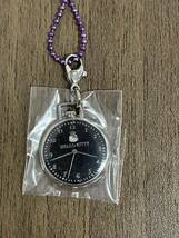 ハローキティ ストラップ キーホルダー 時計 watch 根付け ウォッチタイプ ゴージャス 2003 懐中時計 ブラック black purple 丸_画像1