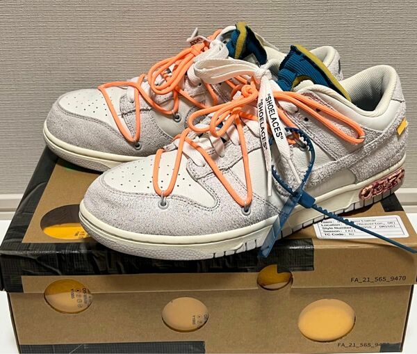 OFF-WHITE × NIKE DUNK LOW 1 OF 50 "19" ナイキ