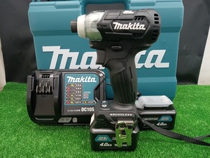 中古品 makita マキタ 10.8V 4.0Ah 充電式 インパクトドライバ スライド式 TD111DSMXB バッテリー2個 充電器付